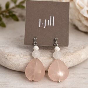 J. Jill Pink Stone Drop Earrings NWT (BJ111)
